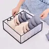 Caja de Almacenamiento para Ropa Interior, Organizador de Ropa y Sujetadores Tipo Cajón, Caja de Tres Compartimentos para Calcetines, Organizador Divisor para Armario