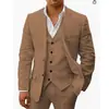 Fábrica de Origen Hecho a Medida Chaqueta de Traje para Hombre de Dos Botones con Estampado Digital Conjunto de Tres Piezas Tallas Grandes Venta al Por Mayor