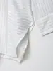 2026 Primavera Nuevo Estilo Cuello Solapa Un Botón Raya Vertical Manga Larga Camisa Top para Mujer Holgada Casual Simple