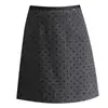 Moda Invierno 2025 Falda Corta de Lana con Lunares de Moda para Mujer Estilo Coreano Versátil Cintura Alta Adelgazante Falda para Cadera