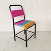 Máquina de coser coche plano taburete de enfriamiento transpirable empleado de fábrica de ropa silla de trabajo taburete transpirable de verano