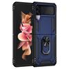 Para Samsung Z Flip6 Funda de Teléfono Resistente a Caídas con Anillo de Sargento Galaxy Z Fold5 Funda con Soporte de Moda para Hombre
