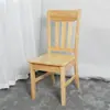 Silla de madera maciza silla de comedor silla con respaldo sin instalación taburete de madera maciza pura hogar simple restaurante mesa de comedor china silla