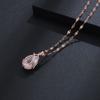 Novo Colar Tulipa Rosa Ouro Misterioso Roxo Grande Zircônia Moda Lábios Elegantes Clavícula Cadeia Joias Atacado