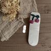 Meias Infantis Primavera e Verão Classe A Fina Meninas 'Small Leg Meias Desossadas Empilhadas Meias Médias Penteadas Algodão Malha Coreana