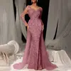 Vestido de Prom Largo Elegante de Moda Elegante de Encaje Largo para Fiesta Noche de Damas Europeo y Americano Transfronterizo 2025