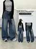 Calça Jeans Infantil Estilo Primavera e Outono Calça com Estampa de Desenho Animado Infantil Novo Estilo 2026 Calça Fashion de Perna Reta Solta para Crianças de Média e Grande Porte