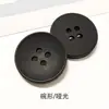 Botão de resina para terno casaco fivela atacado logo tingido quatro furos dois furos Botão Pão borda invertida fosca botão em forma de tigela