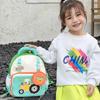 Mochila escolar de jardim de infância desenho animado fofo trator meninos e meninas mochila 2025 nova mochila infantil tendência