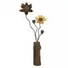 Retro Madera Flotante Natural Madera Maciza Zen Flores Secas Flores Reales Cápsulas de Loto Flores Secas Loto Flores Secas Decoración Adornos Chinos Sala de Estar