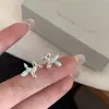 Aretes de Perro Globo Esmaltados Azules 2025 Nuevo Estilo Ins Nicho Diseño Minimalista Aretes para Mujer Exquisitos y Lindos