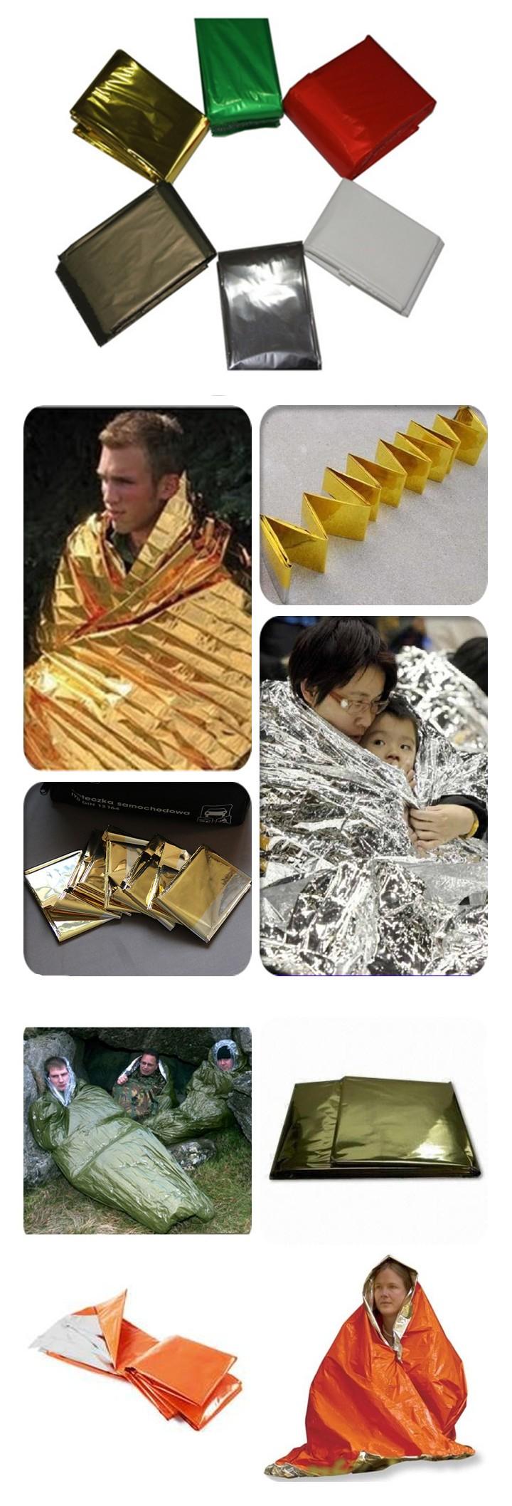 Heated foil material slimming pet emergency thermal blanket