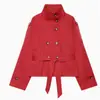 Ropa Europea y Americana Transfronteriza para Mujer AliExpress Venta Caliente Moda Casual Gabardina Impermeable con Cinturón de Doble Botonadura Abrigo