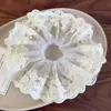 Anel de cabelo de pérola de malha de renda para intestino grosso feminino super fada suave bola de renda corda de cabelo primavera novos acessórios de cabelo doces