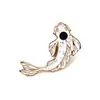 Jóias de comércio exterior europeu e americano bonito cartoon peixe broche pin temperamento liga de gota de óleo fabricantes de roupas fornecimento direto
