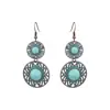 Pendientes de Aleación Vintage Estilo Étnico Desgastados Pendientes con Borlas Pendientes Distintivos Simples para Vacaciones Juego de Pendientes Versátiles para Mujer