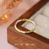 Anel Yongcheng S999 Prata Pura Padrão Enrolado, Estilo Geométrico Simples Antigo, Estilo de Luxo Acessível, Joia de Mão Empilhável de Nicho, Dropshipping