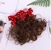 Peruca Infantil Headwear Bebê Ano Novo Cacheado Cartões de Cabelo Bonito Menina Bow Hairpin Meninas Ano Novo Acessórios de Cabelo