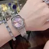Diario Laojia 31mm Reloj Mecánico de Cuarzo para Mujer Resistente al Agua Luminoso 28mm Elegante Acero Inoxidable Venta Directa de Fábrica Ghost del Agua