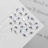 Arte para Uñas Diamante Mixto Mini Pequeño Uñas Planas Base Forma Especial Diamante Mixto K9 Blanco Luna Joyería para Uñas Venta al por Mayor