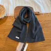 Bufanda Larga Lisa de Punto Color Maillard Nueva para Otoño e Invierno para Mujer Retro Simple Color Sólido Caliente para Cuello Venta al por Mayor