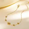 [Colar + Pulseira + Brincos] Design de Nicho Personalizado Europeu e Americano Transfronteiriço Estilo Frio Conjunto de Joias de Aço Titânio Atacado
