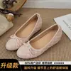 Zapatos de plataforma acolchados con lazo estilo francés para mujer, nuevos zapatos planos de otoño 2026, zapatos de ballet Mary Jane