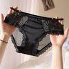 Calcinha Sexy de Renda Vazada Cinto Fino Roupa Íntima Feminina Nova Cintura Baixa Desejo Puro Menina Fina Malha Calcinha Feminina Sem Costura
