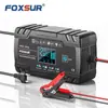 Cargador de batería industrial de viento transfronterizo 12v 24v cargador de reparación cargador AGM calibre europeo 8A