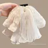 Pinza de garra floral de malla para primavera y verano para mujer, pinza para el pelo con lazo grande, accesorio para el pelo tipo pinza de tiburón para la parte trasera de la cabeza