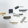Fivela de Cinto de Cobre Acessórios para Vestuário Clipe Final de Fita Fivela com Dentes Finos Fivela de Acabamento Fivela de Cinto Borda com Múltiplos Dentes Fixação de Borda