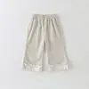 Calça para Bebê 2026 Estilo Novo de Primavera para Meninas, Calça Longa Solta Estilo Coreano Fashion e Versátil, Calça Flare para Meninas, Classe A