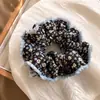 Scrunchie floral vintage estilo francês para mulheres, elástico de cabelo versátil de alta qualidade, novo modelo 2026, acessório para rabo de cavalo
