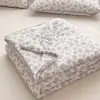 Nuevo Estilo Primavera y Verano 2026 Algodón Puro Estampado Doble Capa Gasa Arrugada (Estilo Borde Enrollado) Colcha de Gasa de Verano Colcha Refrescante de Verano Funda para Colcha de Siesta