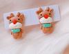 Pendientes de clip para orejas sin agujeros para niñas, aretes falsos navideños para niñas, aretes de princesas con dibujos animados