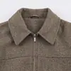 Ins ropa de mujer al por mayor estilo europeo y americano transfronteriza otoño nuevo chaqueta suave con cremallera y solapa de manga larga 3046341