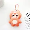 Bolsa de frijol de animal de peluche colgante de llavero pequeño colgante juego de video de moda ciudad atrapar bebé máquina peluche juguete al por mayor