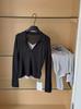 Suéter de Punto Falso de Dos Piezas con Cuello Estilo Coreano para Mujer 6up Otoño Temprano 2025 Guangzhou 13 Líneas Nuevo Normcore Versátil Informal 50253