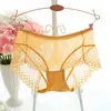 Popular de verano encaje ropa interior mujer sexy encaje cintura baja ropa interior transparente malla encaje ropa interior Mujer