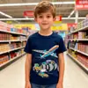 2026 Primavera e Verão Novas Camisetas de Meninos Roupas Infantis Novas Europeias e Americanas Camisetas de Meninos Desenho Animado Gola Redonda Manga Curta Camisetas Infantis Distribuição