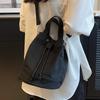 Bolsa de Lona Simples Estilo Coreano para Mulheres 2026 Moda Casual Elegante Bolsa Saco Versátil para Estudante Bolsa de Ombro Transversal
