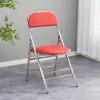 Silla Plegable de Acero Inoxidable, Silla con Respaldo, Silla de Comedor con Acolchado Suave, Silla para Oficina en Casa y Computadora, Silla para Mahjong, Silla Bauhaus Engrosada