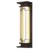 Luminária Solar de Parede Externa Lâmpada de Parede à Prova d'Água Externa para Pátio Nova Iluminação de Tira Foco para Pilar de Portão de Vila Estilo Chinês