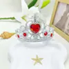 Suministrado Directamente desde la Fuente, Corona de Diamantes en Forma de Corazón de Princesa, Varita Mágica, Set de Tocados Europeos de Hada de Cristal con Piedras Preciosas