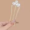 Pasador de Pelo en Forma de U con Perlas Transfronterizo para Mujer, Peine para Fijar Moños, Accesorio para el Cabello Exquisito de Alta Gama, Peine de Aleación