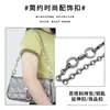 Venta Directa de Fábrica Llavero de Anilla de Resorte de Doble Extremo con Diamante Blanco de Moda Exquisito Hebilla de Joyería para Bolso Cruzado de Empalme