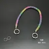 Nueva Cadena de Diamantes Corta para Teléfono, Correa para Teléfono, Correa de Muñeca de Lujo Ligero Incrustada con Diamantes, Cadena Antiperdida para Teléfono, Cadena de Diamantes de Colores