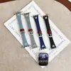 Joyería de Mariposa Correa de Mezclilla y Cuero Adecuada para Apple Watch S10 S11 Samsung Huawei Gt6 Xiaomi Pulsera