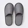 Pantuflas Desechables de Algodón y Lino para Hotel, Hospitalidad en Casa, Portátiles, Engrosadas, Antideslizantes, Media Tapa, Todo Incluido, Pantuflas para Huéspedes Personalizadas
