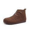 Zapatos de Mujer para Pedidos Extranjeros en Dongguan en Stock Botines Retro Botas Martin de Mujer Piel de Vaca de Primera Capa Suela Blanda Piel Suave Botas para Mujer Extra Grandes